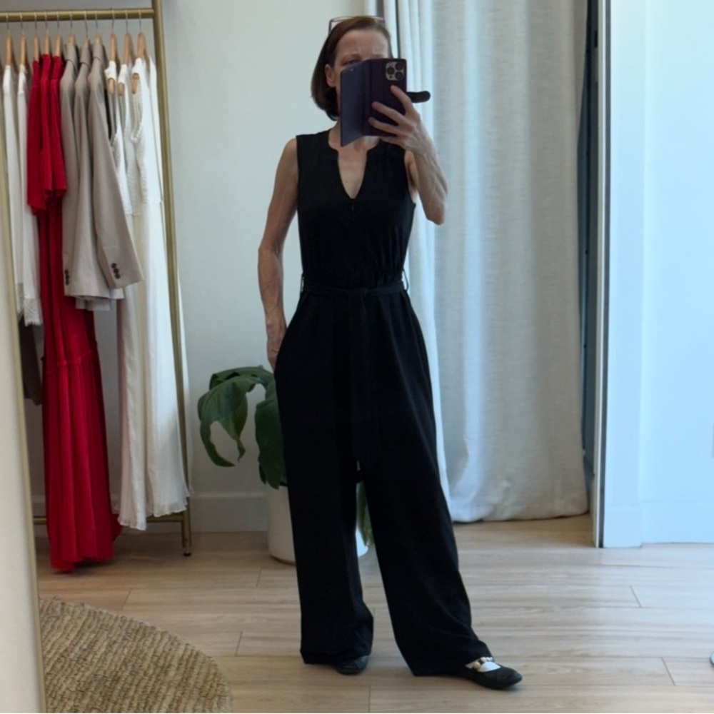 Seraphine Black Sleeveless Jumpsuit